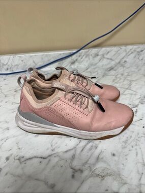 Blush Pink Slip-On Clove Sneakers with Toggle Laces